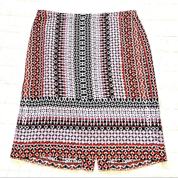 J Crew Geometric Pattern Pencil Skirt EUC like new - Picture 1 of 7